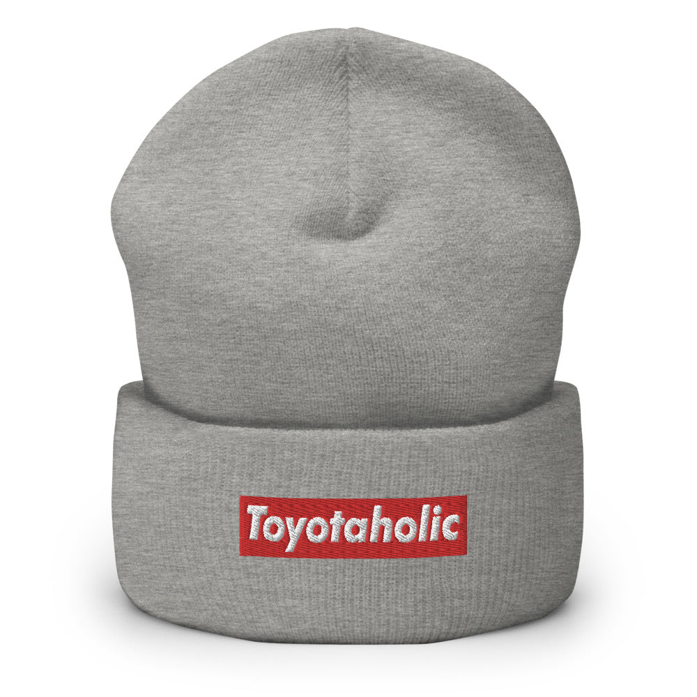 Toyotaholic Red Box - Cuffed Beanie – Breaking Trail Off Road